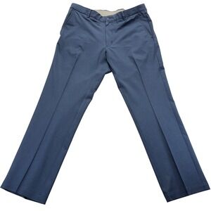 Greg Norman Pants Mens 36x30 Blue Golf‎ Performance Flat Front Stretch Trousers